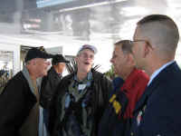 2006 a good laugh Jerry Price Bob Hubbard Robert Swanson and his son (USCGR).JPG (128131 bytes)